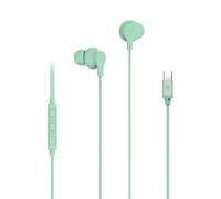 Celly, Cuffie Auricolari In Ear con Filo USB-C, Con Tasto di Risposta, Controllo del Volume, Microfono Integrato, Colore Verde