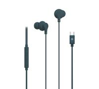 Celly Cuffie Auricolari In Ear con Filo USB-C, Tasto di Risposta, Controllo del Volume, Microfono Integrato - Blu
