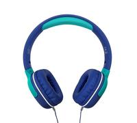Celly, Cuffie con Filo per Bambini, Microfono Integrato, Archetto Regolabile, Compatibili con Dispositivi AUX, Jack 3.5mm, Colore Azzurro