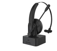 CELLY cuffie wireless monofoniche per smartworking, colore nero, 6h autonomia