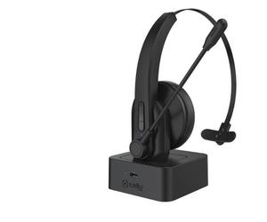 CELLY cuffie wireless monofoniche per smartworking, colore nero, 6h autonomia