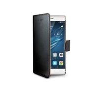 CELLY Custodia a libro per Huawei P9 Plus 5.5" Nero in Ecopelle