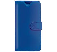 Celly Custodia a Libro Universale Wally Unica L, Misura 4.0" - 4.5", Blu