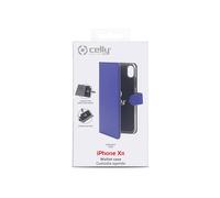 CELLY Custodia iPhone Custodia a borsellino Blu per iPhone XR