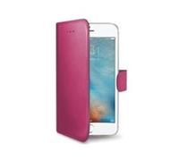 CELLY custodia iPhone 4.7" libro rosa ecopelle con supporto per scrivania