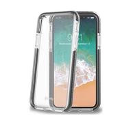 CELLY custodia iPhone Cover Nero Trasparente compatibile con iPhone X