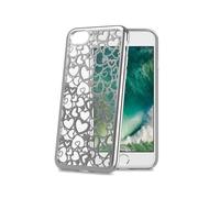 CELLY custodia iPhone Cover Trasparente Motivo a cuori 4.7" Apple