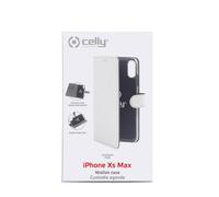 CELLY Custodia iPhone Custodia a borsellino Bianco per iPhone XS MAX