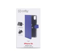 CELLY Custodia iPhone Custodia a borsellino Blu per iPhone XR