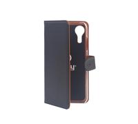 CELLY custodia per cellulare Wally 5.3" in ecopelle nera per Samsung