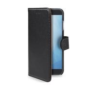 CELLY Custodia per cellulare Wally 5" Nero in Ecopelle con Supporto
