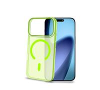 Celly Custodia per iPhone 17 Pro Compatibile MagSafe, Cover Trasparente Colorata in PC con Design Minimalista, Protezione Antiurto Ultra Sottile, Colore Giallo