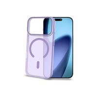 Celly Custodia per iPhone 17 Pro Compatibile MagSafe, Cover Trasparente Colorata in PC con Design Minimalista, Protezione Antiurto Ultra Sottile, Colore Viola