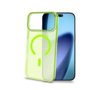 Celly Custodia per iPhone 17 Pro Max Compatibile MagSafe, Cover Trasparente Colorata in PC con Design Minimalista, Protezione Antiurto Ultra Sottile, Colore Giallo