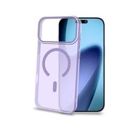 Celly Custodia per iPhone 17 Pro Max Compatibile MagSafe, Cover Trasparente Colorata in PC con Design Minimalista, Protezione Antiurto Ultra Sottile, Colore Viola
