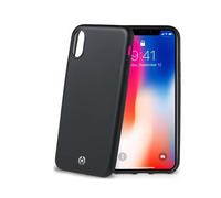 CELLY Custodia per iPhone Soft Matt Cover Nero - TPU Resistente agli Urti