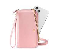 CELLY custodia universale rosa per smartphone 6.5" con tasca per carta