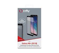 Celly Fullglass738Bk - Pellicola protettiva per Samsung A6+ 2018, trasparente