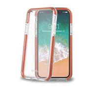 Celly HEXAGON900OR custodia per cellulare 14,7 cm (5.8") Cover a guscio Arancione, Trasparente
