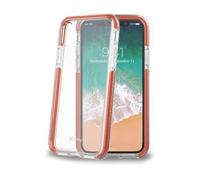 Celly HEXAGON900OR custodia per cellulare 14,7 cm (5.8") Cover a guscio Arancione, Trasparente