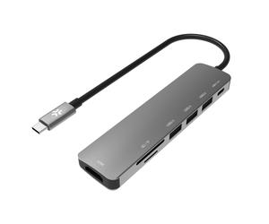 Celly HUB USB PROHUB7IN1SV HUB USB-C TO 3USBA/USBC/HDMI/TF/SD