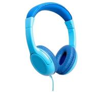CELLY - KidsBeat - Cuffie per Bambini con Filo Colore Blu + 10 Sticker 3D