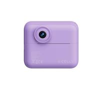 Celly Kidscam, Fotocamera Istantanea per Bambini con Display 2,4'', Batteria 1200 mAh, Doppia Lente Selfie, Video, Stampa a Colori con Foglio Adesivo, Porta Tipo-C, Bluetooth, Lilla