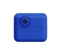 Celly Kidscam, Fotocamera Istantanea per Bambini con Display 2,4'', Batteria 1200 mAh, Doppia Lente Selfie, Video, Stampa a Colori con Foglio Adesivo, Bluetooth,Blu