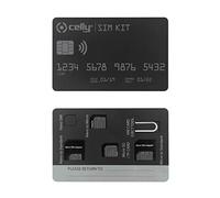 Celly Kit Universale di Adattatori per Schede SIM con Clip, Nero