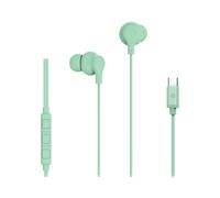Celly, Cuffie Auricolari In Ear con Filo USB-C, Con Tasto di Risposta, Controllo del Volume, Microfono Integrato, Colore Verde