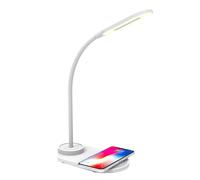 CELLY lampada da tavolo Bianco con porta USB e carica wireless