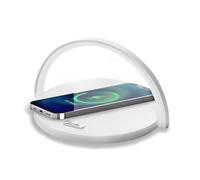 Celly Wllightcirclewh Led Lamp With Wireless Charger Bianco