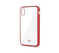 CELLY Laser Matt Custodia per Apple iPhone XR, Trasparente/Rosso