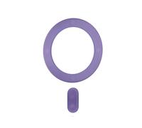 Celly, Anello Magnetico Adesivo Ultra Sottile con Adattatore, Compatibile con tecnologia Magsafe per Smartphone e Caricatore Wireless Ricarica Rapida, Colore Viola