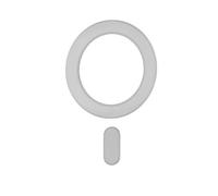 Celly, Anello Magnetico Adesivo Ultra Sottile con Adattatore, Compatibile con tecnologia Magsafe per Smartphone e Caricatore Wireless Ricarica Rapida, Colore Bianco