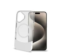 Celly - MAGDUAL1078WH Custodia Magdual con MagSafe per Apple iPhone 16 - Bianco