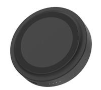 Celly, PowerBank Circle compatibile con tecnologia Magsafe con Capacità da 3000mAh, con USB-C e Ring Magnetico Incluso, Compatibile con Smartphone, Ricarica Rapida, Colore Nero