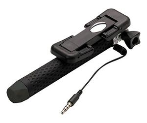 Celly Mini Selfie Asta Tascabile, Supporto Universale Regolabile per Smartphone Fino a 5,5", Nero/Antracite