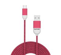 Celly Pantone MicroUSB Cable 1.5mt, Cavo USB Micro per Ricarica Rapida e Trasferimento Dati, Compatibile con Smartphone e Tablet, Potenza 2.1A, Rosa