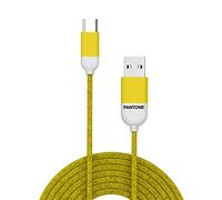 Celly PTTC0015Y Pantone Type-C Cable, 2.4A Output, 1m Length, Yellow