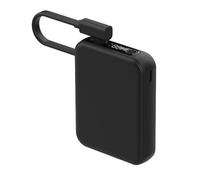 Celly - Powerbank 5000mAh Ultra Slim con Cavo USB-C Integrato, Leggero e Portatile
