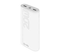 CELLY Power Bank 20000 mAh Bianco Ricarica Rapida 3A USB