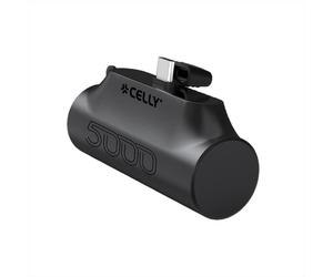 Celly - Powerbank Compatto Usb-c 5000 Mah Pbc5000bk-black Celly