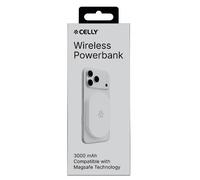 Celly PowerBank Wireless per Magsafe iPhone 3000mAh bianco, nuovo