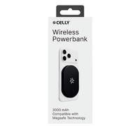 Celly PowerBank Wireless per Magsafe iPhone 3000mAh nero, nuovo