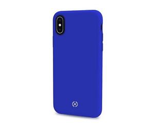 CELLY Protettiva FEELING900BL Custodia per Apple iPhone X, Blu