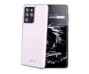 CELLY Protettiva GELSKIN994 Custodia per Samsung Galaxy S21 Ultra 5G, Trasparente