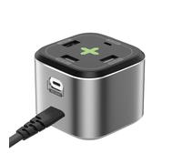 Celly PS2USBC65W Caricabatterie per dispositivi mobili Fotocamera, Comandi di gaming, Cuffie, Telefono cellulare, Power bank, Smartphone, Orologio intelligente, Tablet, Orologio, Indossabili Grigio AC