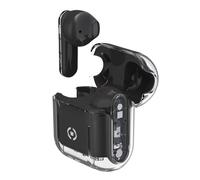 Auricolari Celly SHEER wireless True Wireless Stereo per chiamate e musica, microfono integrato, controllo touch, neri e trasparenti