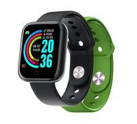 Celly Smartband Trainer 2 Cinturini Inclusi Nero e Verde Smartwatch Garanzia